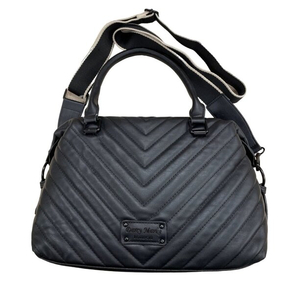 Darcy Marks Women's Black Quilted Crossbody Handbag Purse SKU 1453 - Picture 7 of 8